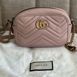 Gucci
GG Marmont Mini Chain Dusty Pink Cross Body